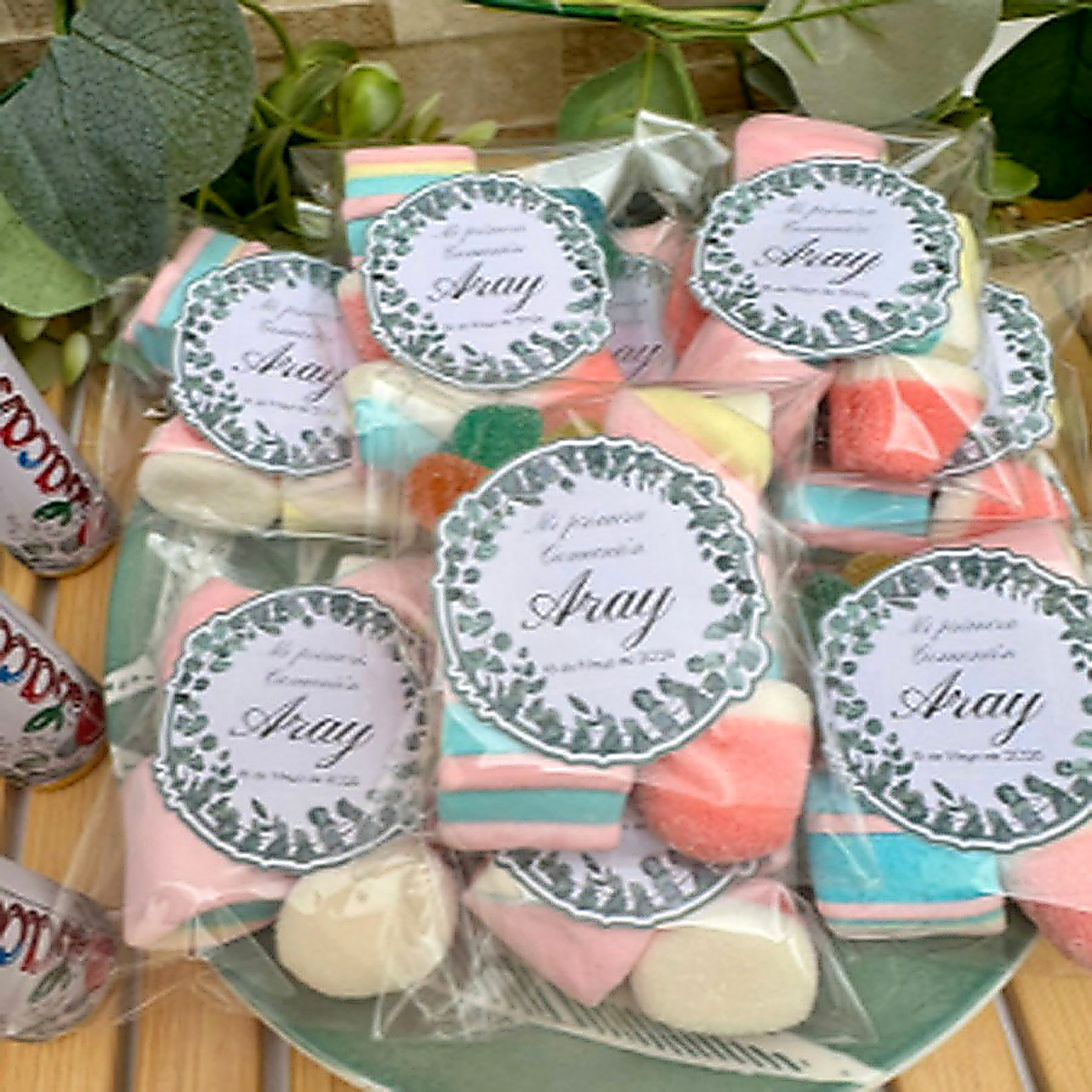Bolsita de chuches con pegatina