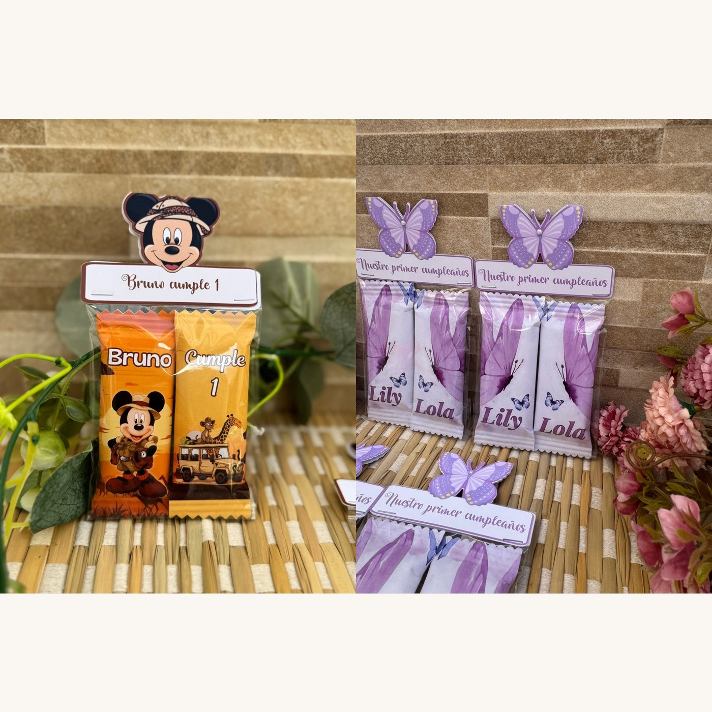 Pack 2 chocolatinas · cierre personalizado